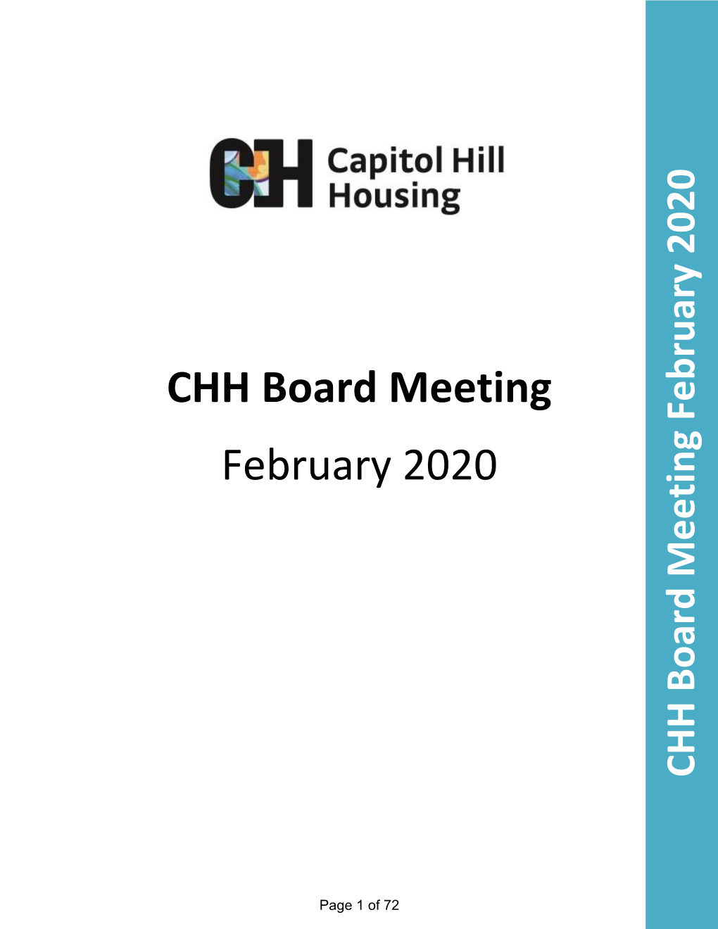 CHH Board Meeting February 2020