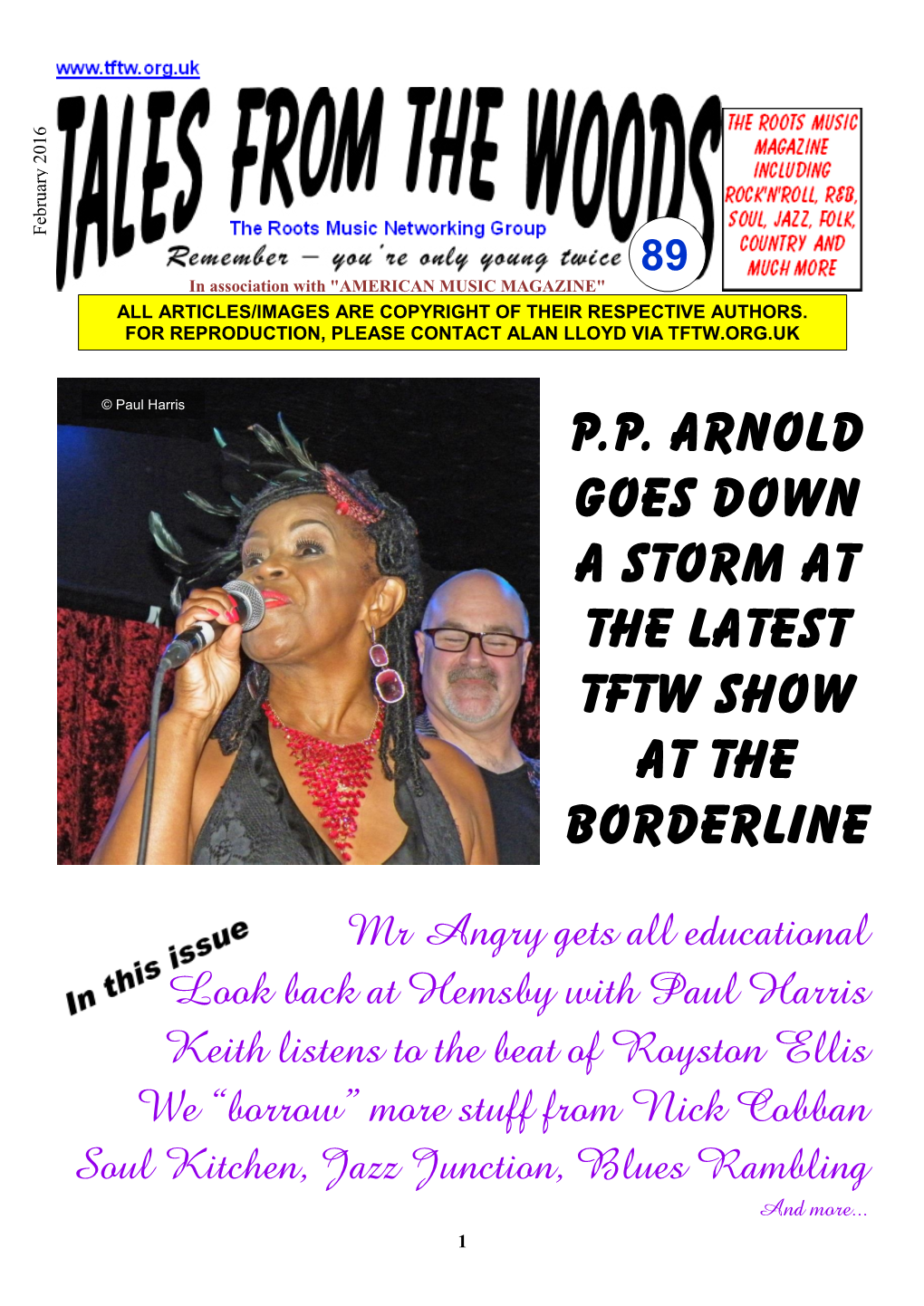 P.P. Arnold Goes Down a Storm at the Latest TFTW Show at the Borderline