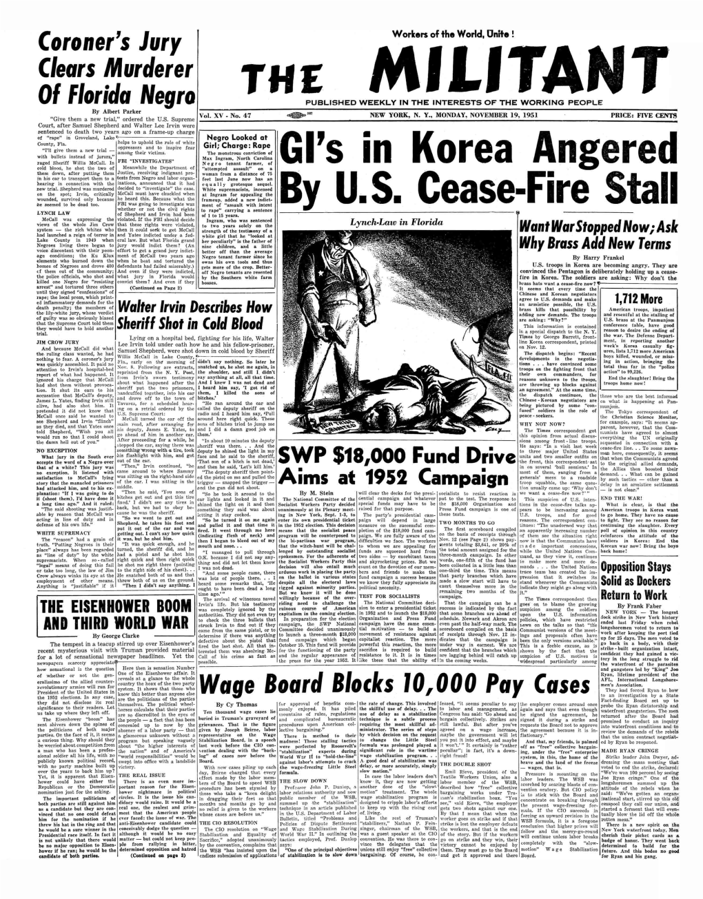 Gl's in Korea Angered by US Cease-Fire Stall