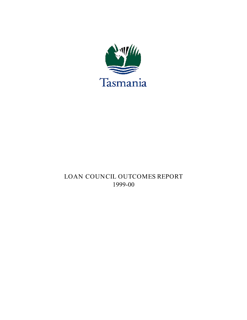 Loan Council Outcomes Report 1999-00 Contents