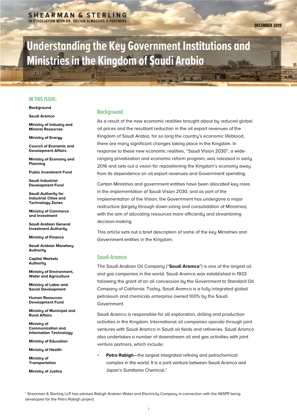 Understanding the Key Government Institutions and Ministries in the Kingdom of Saudi Arabia