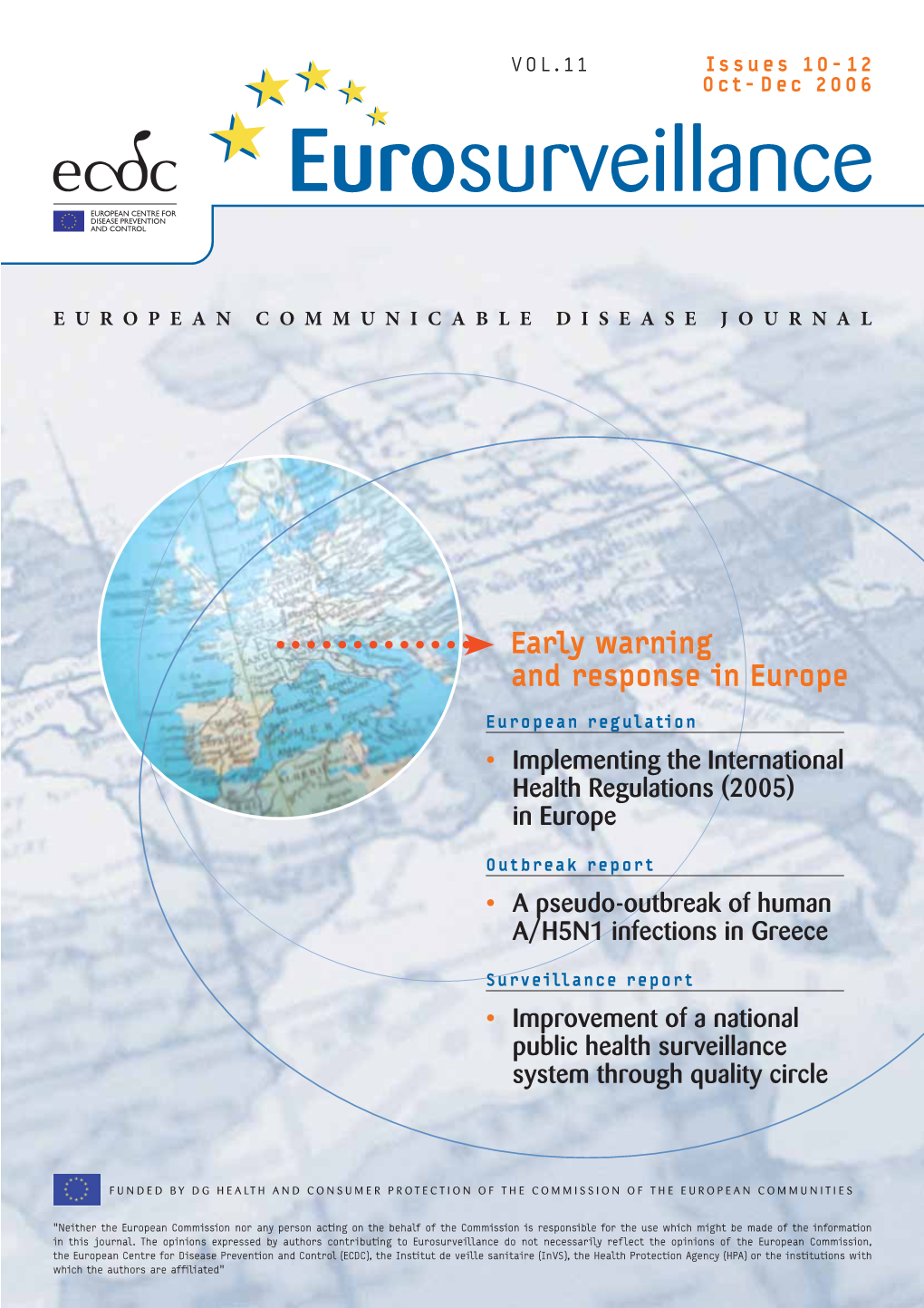 Early Warning and Response in Europe