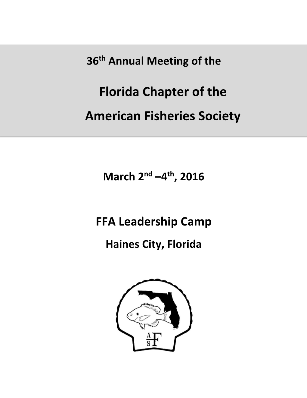 Florida Chapter of the American Fisheries Society