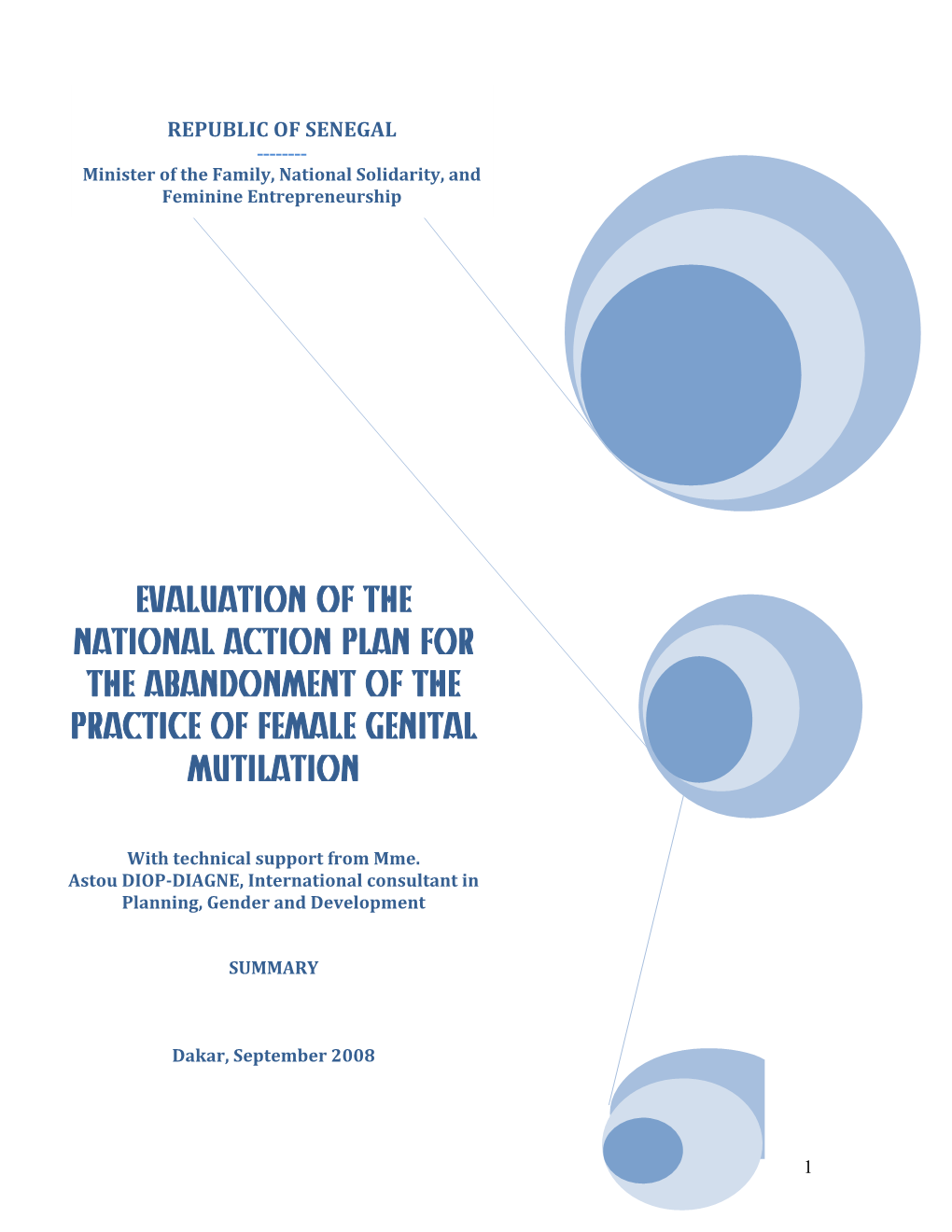 Evaluation of the National Action Plan for the Abandonment of the Practice of Female Genital Mutilation