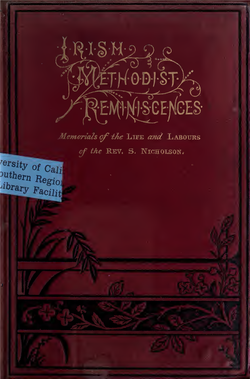 Irish Methodist Reminiscences