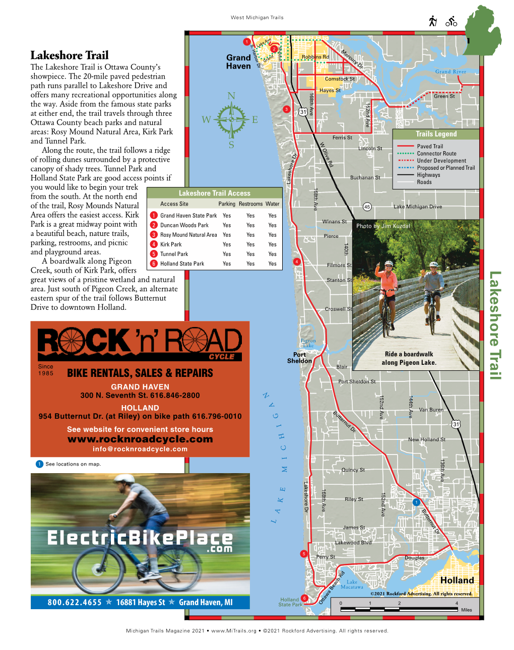 Lakeshore Trail Robbins Rd �Ra�� Grand the Lakeshore Trail Is Ottawa County’S �A�E� Grand River Showpiece