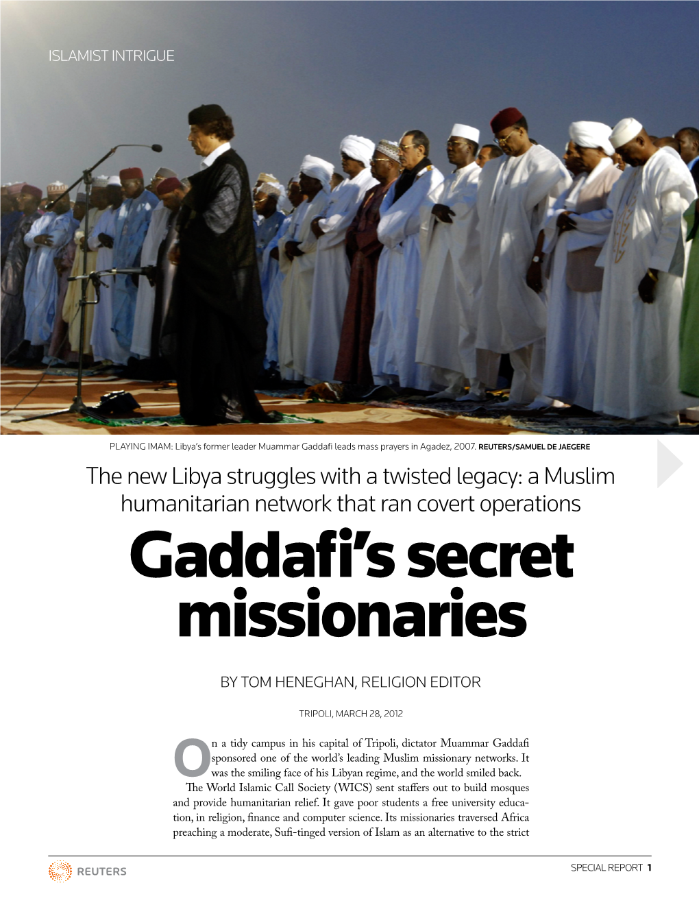 Gaddafi's Secret Missionaries