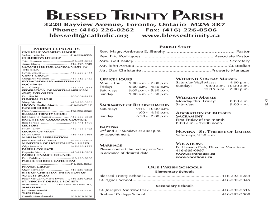 Blessed Trinity Parish