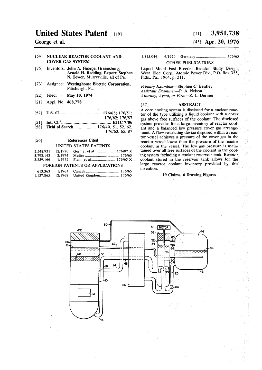 Nuclear Reactor Coolant and Cover Gas System