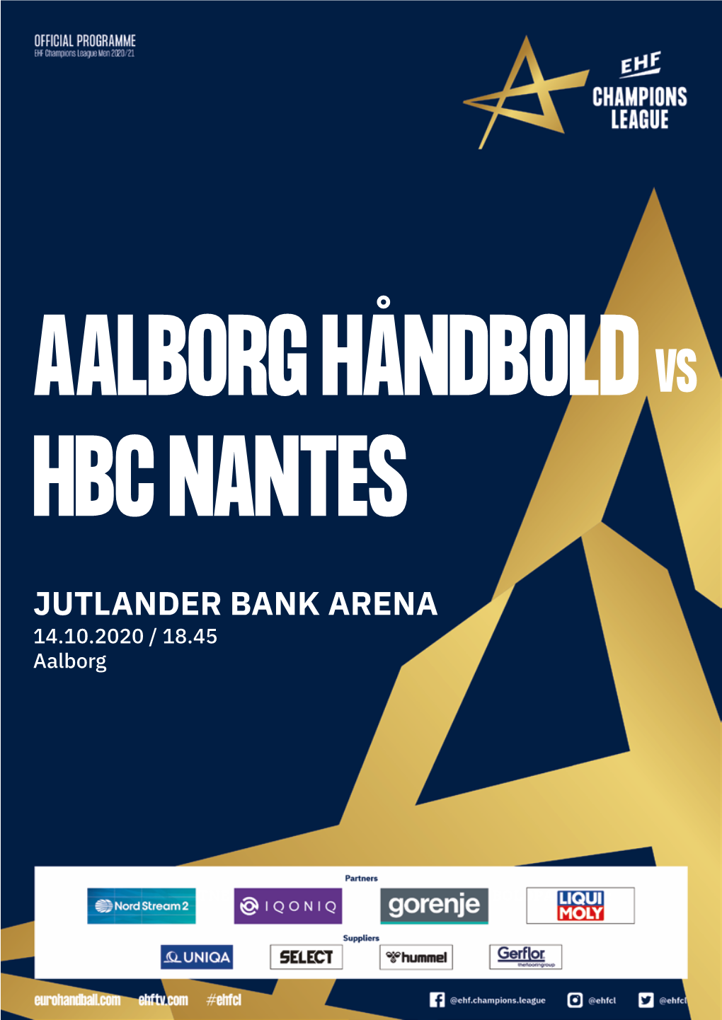 JUTLANDER BANK ARENA 14.10.2020 / 18.45 Aalborg