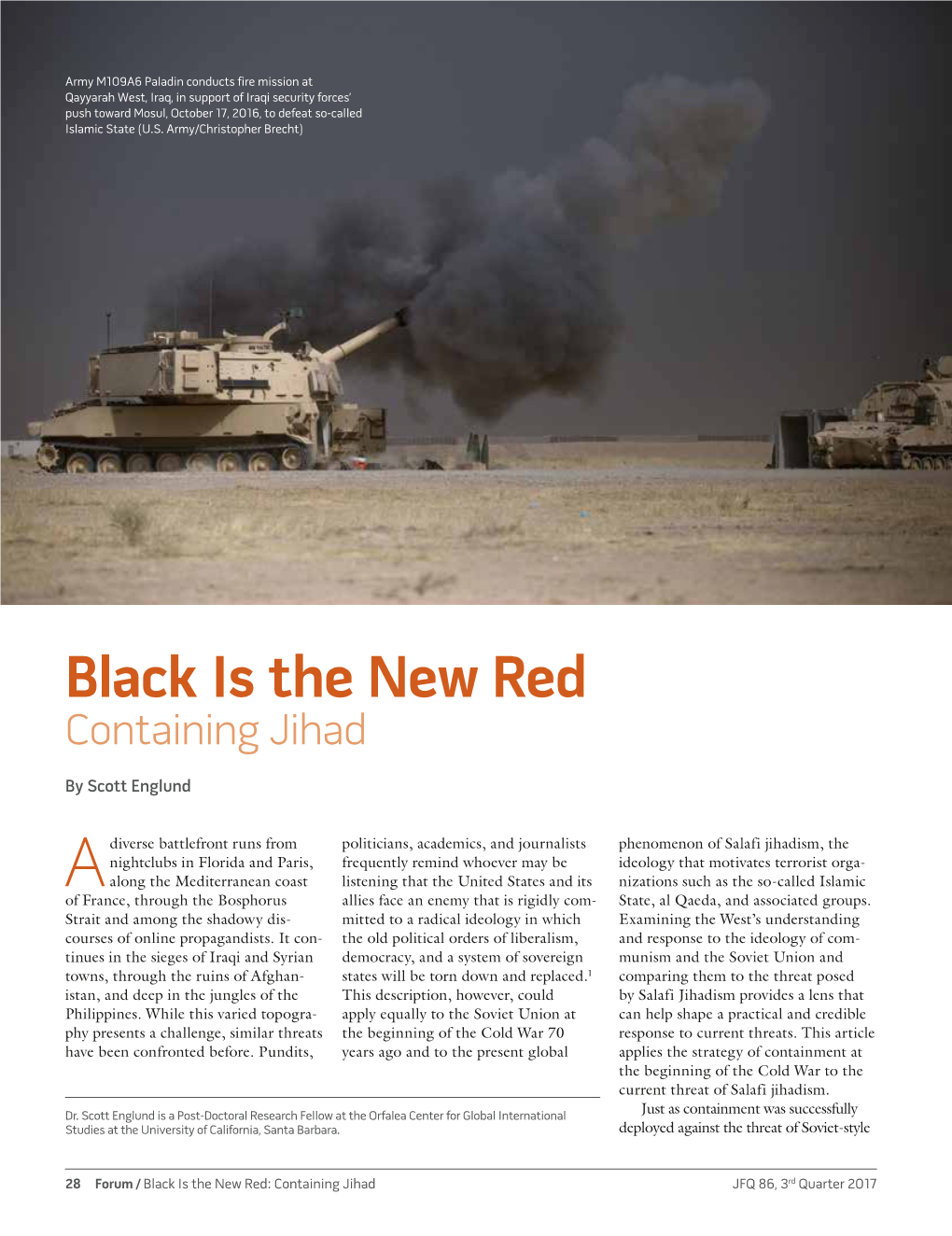 Black Is the New Red Containing Jihad