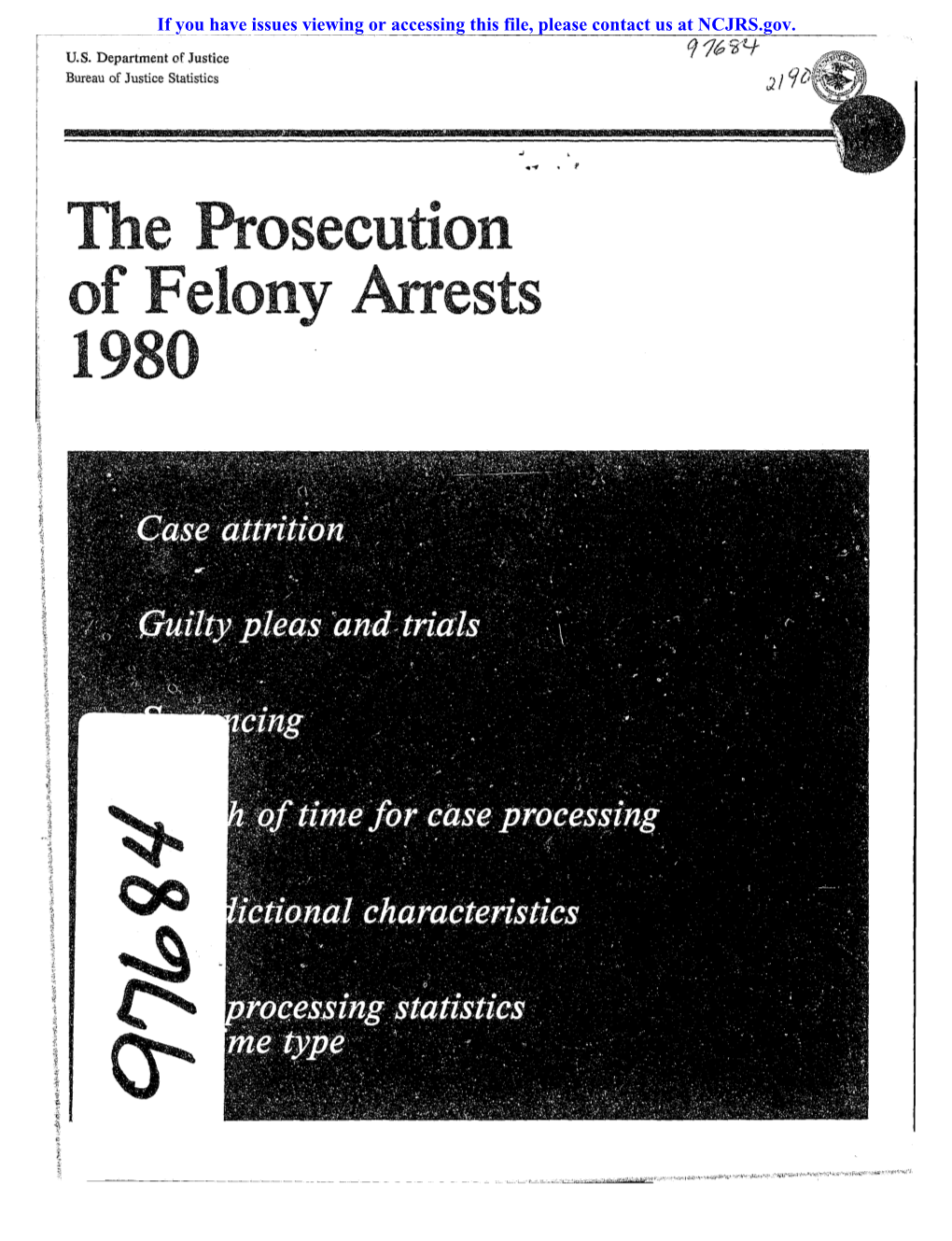 The Prosecution of Felony Arrests
