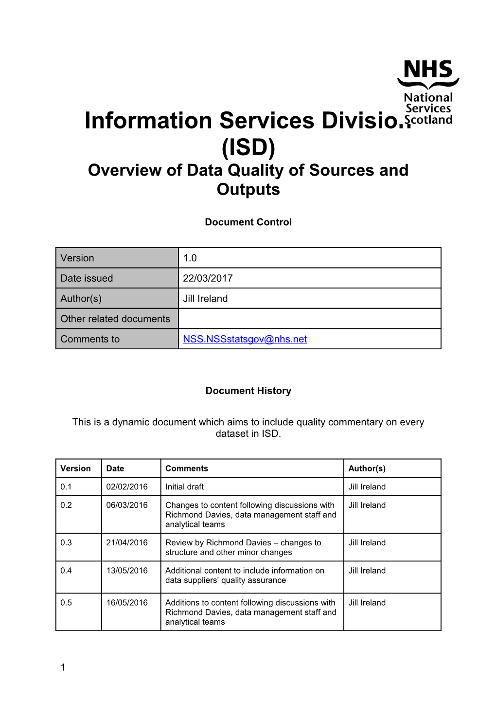 Information Services Division (ISD)