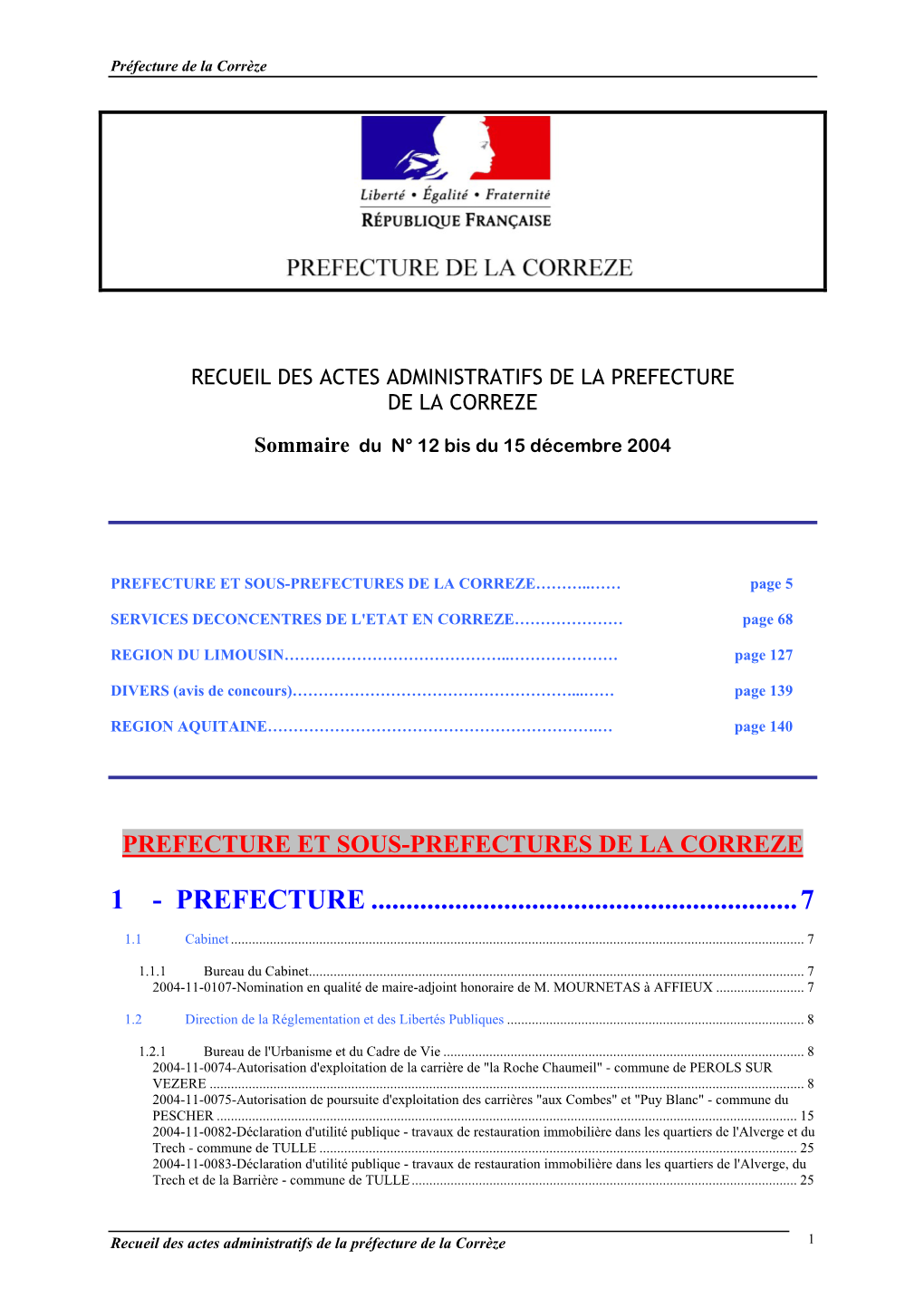 Prefecture De La Region Limousin
