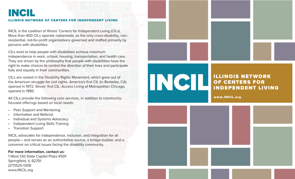 INCIL Map Brochure