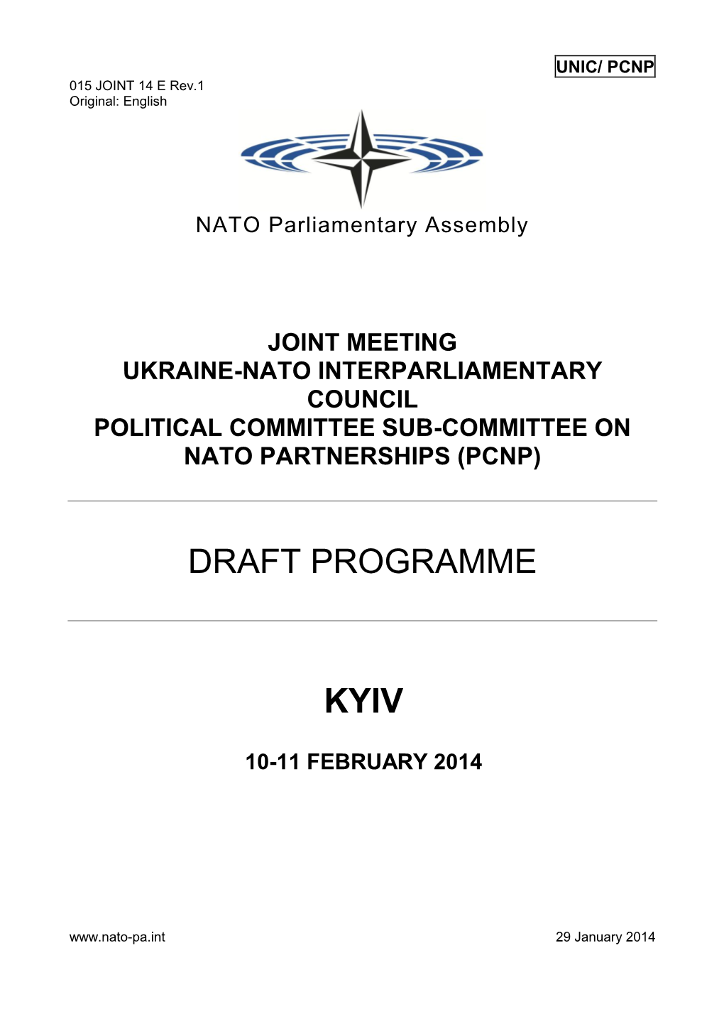 Draft Programme Kyiv