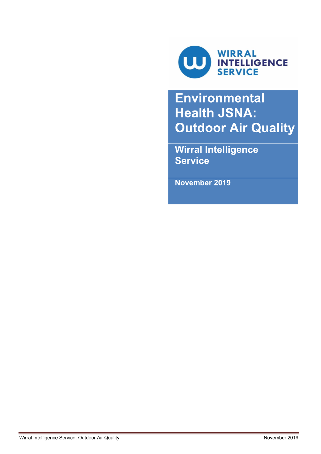 Environmental Health JSNA: Outdoor Air Quality