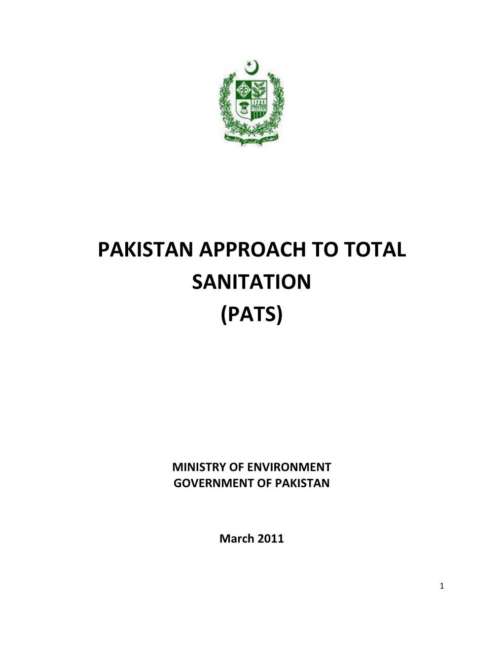 Pakistan Approach to Total Sanitation (Pats)