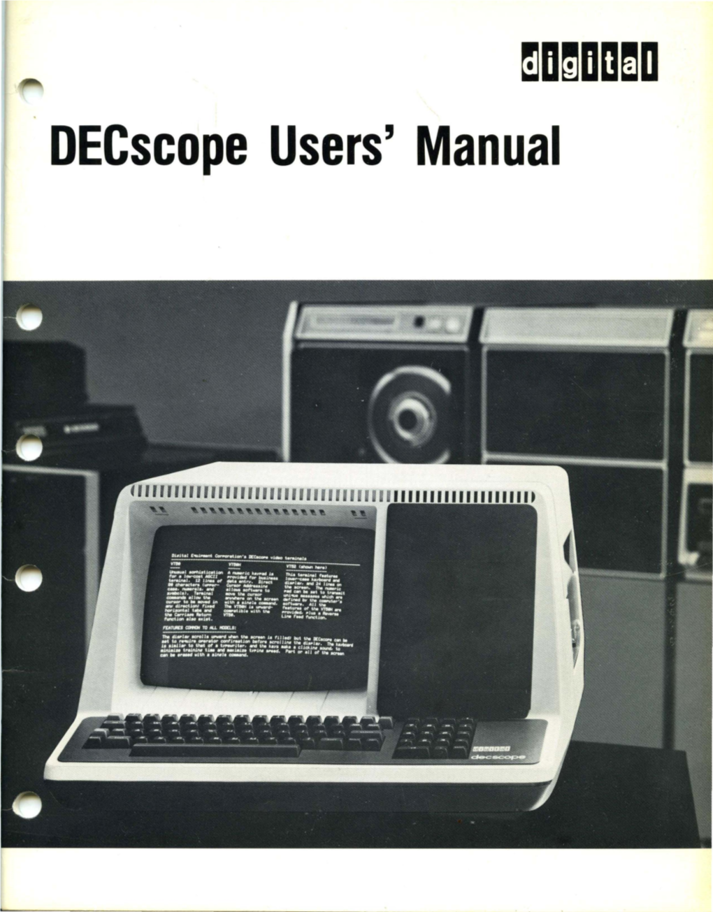 Decscope Users' Manual Decscope User's Manual