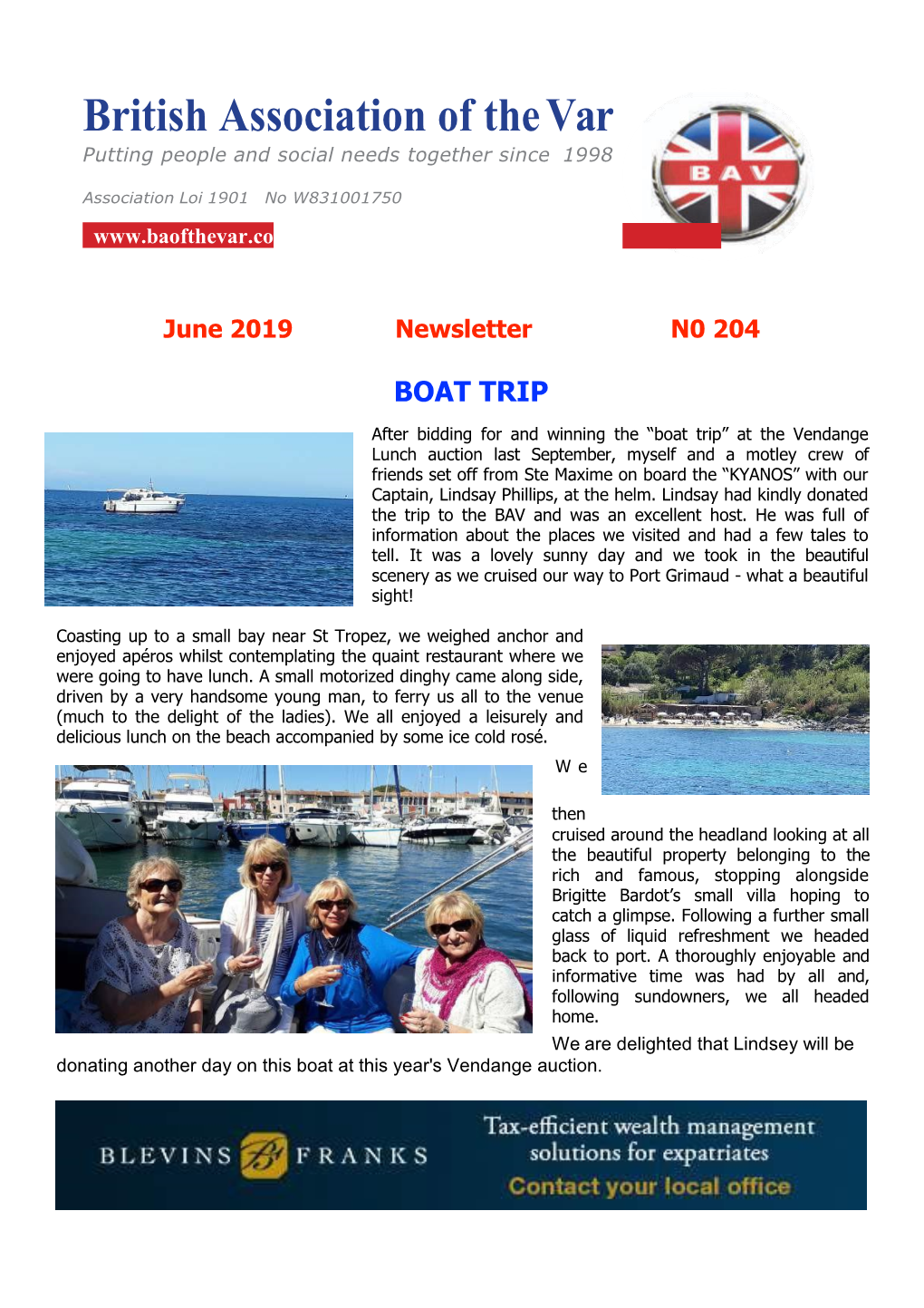 June 2019 Newsletter N0 204