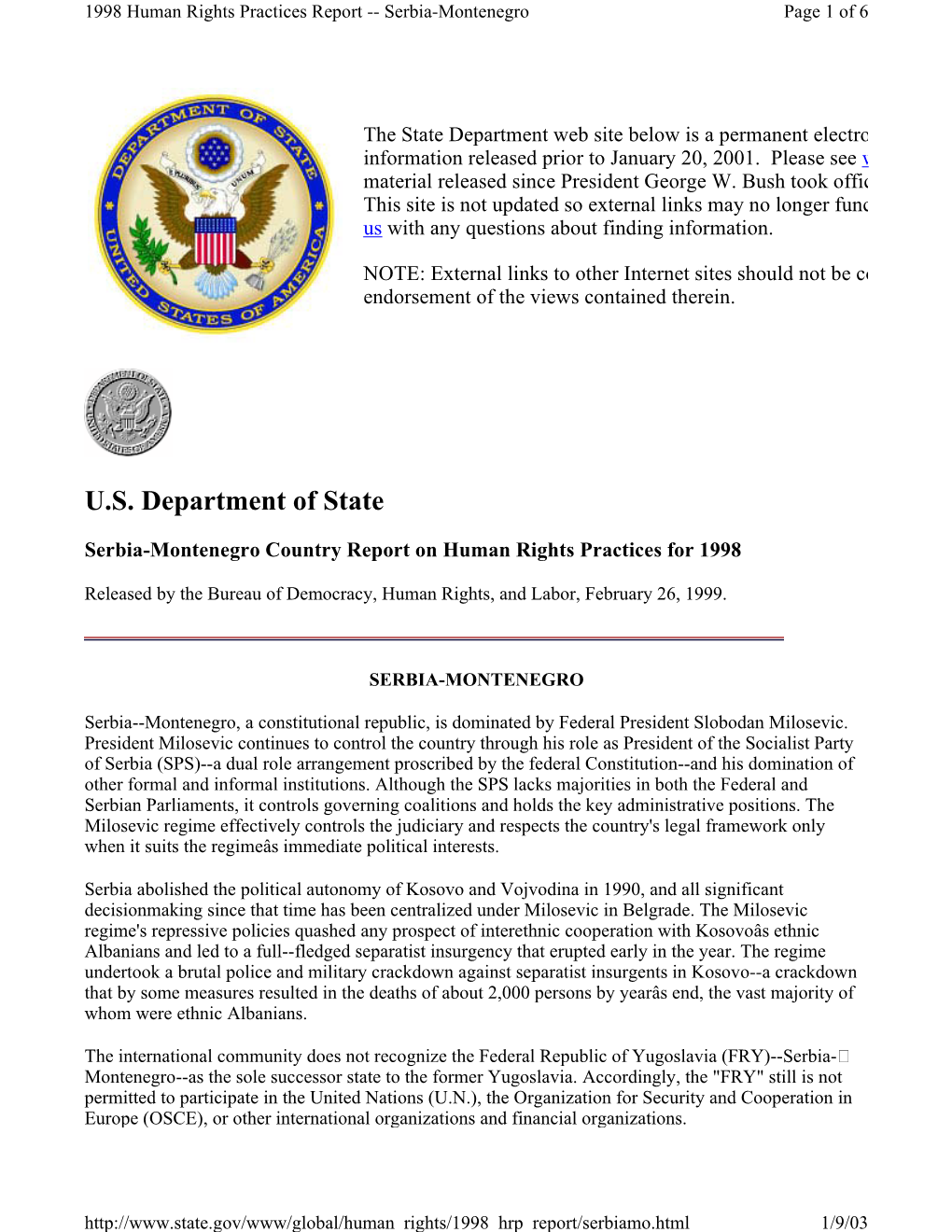 U.S. Department of State