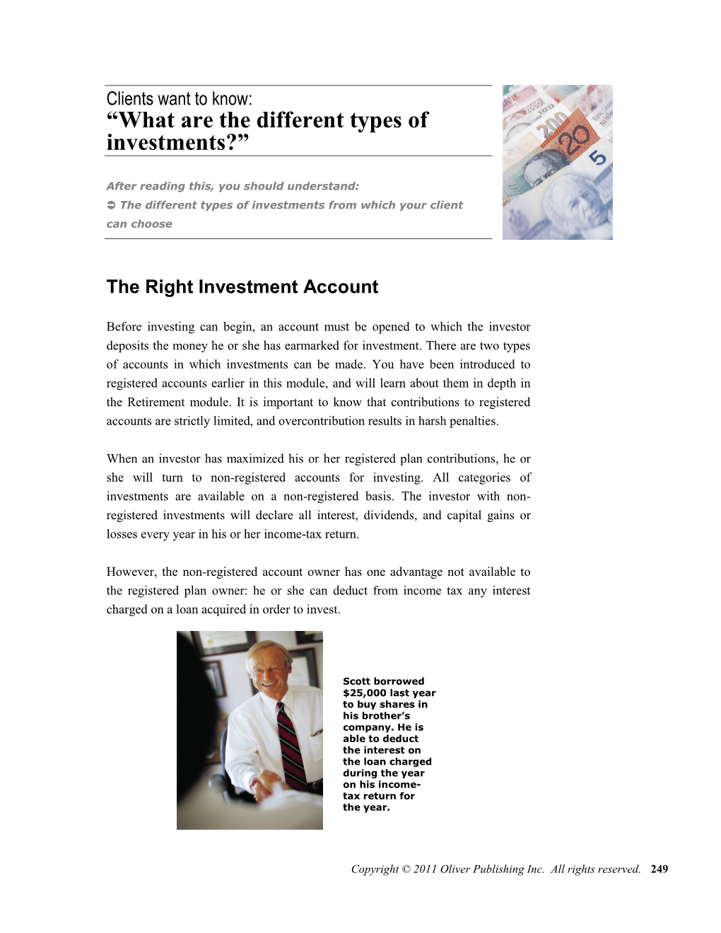 Clients Want to Know: “What Are the Different Types of Investments?”
