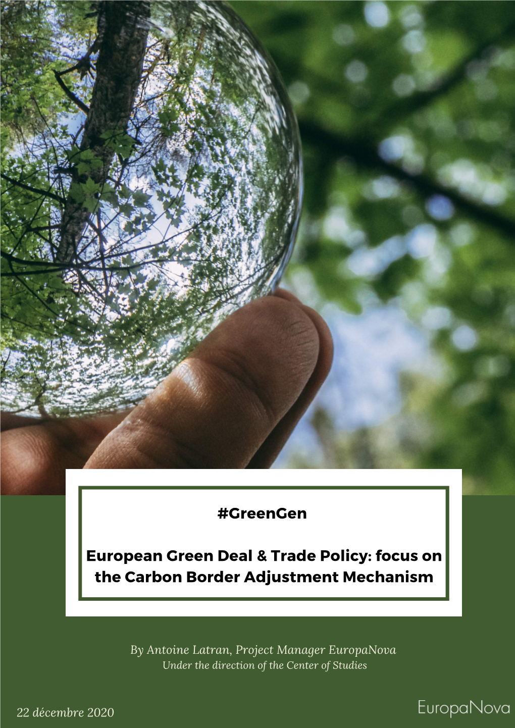 I. the Carbon Border Adjustment Mechanism: Implementation & Design