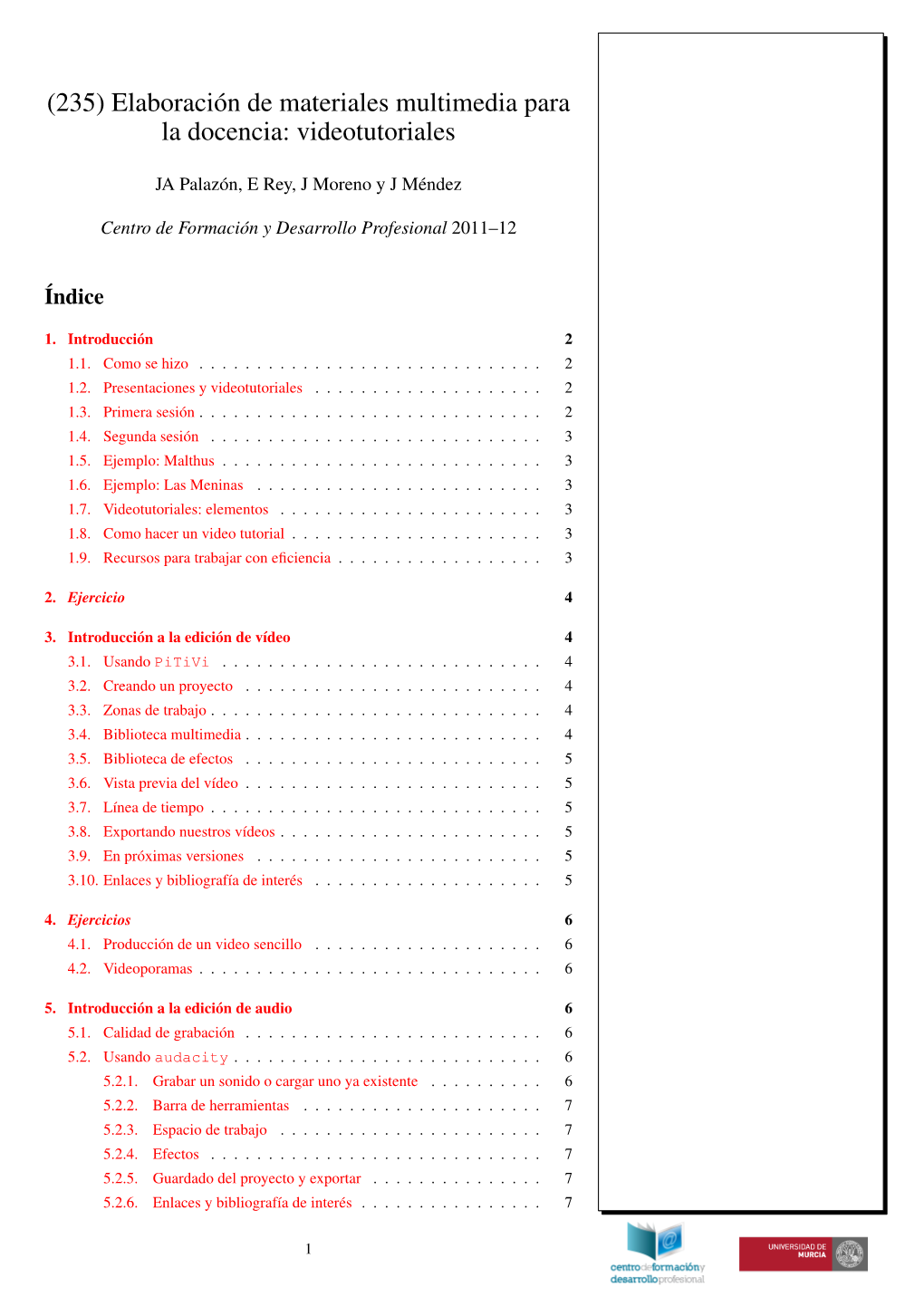 (235) Elaboración De Materiales Multimedia Para La Docencia: Videotutoriales