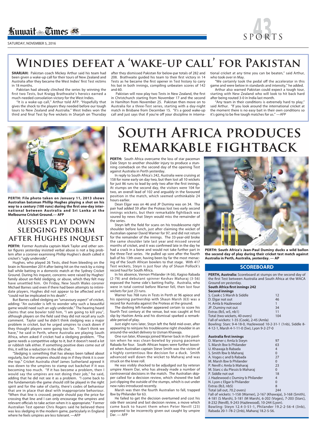 South Africa Produces Remarkable Fightback