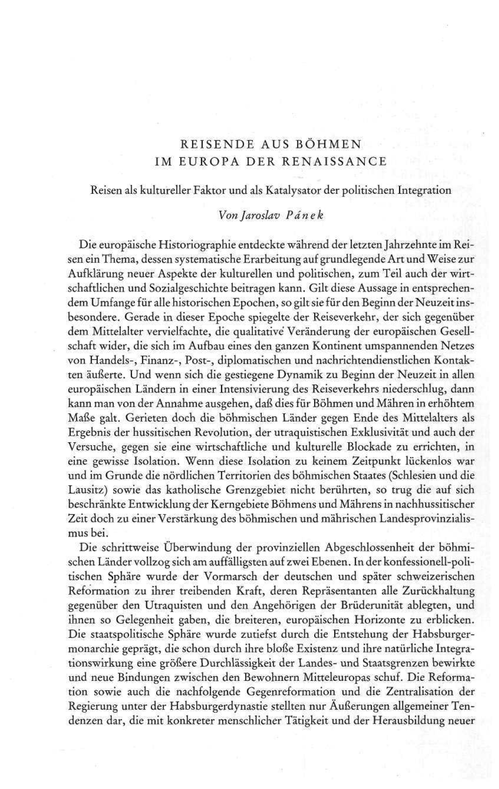 REISENDEAUSB Ö HMEN IM EUROPADERRENAISSANCE Reisen