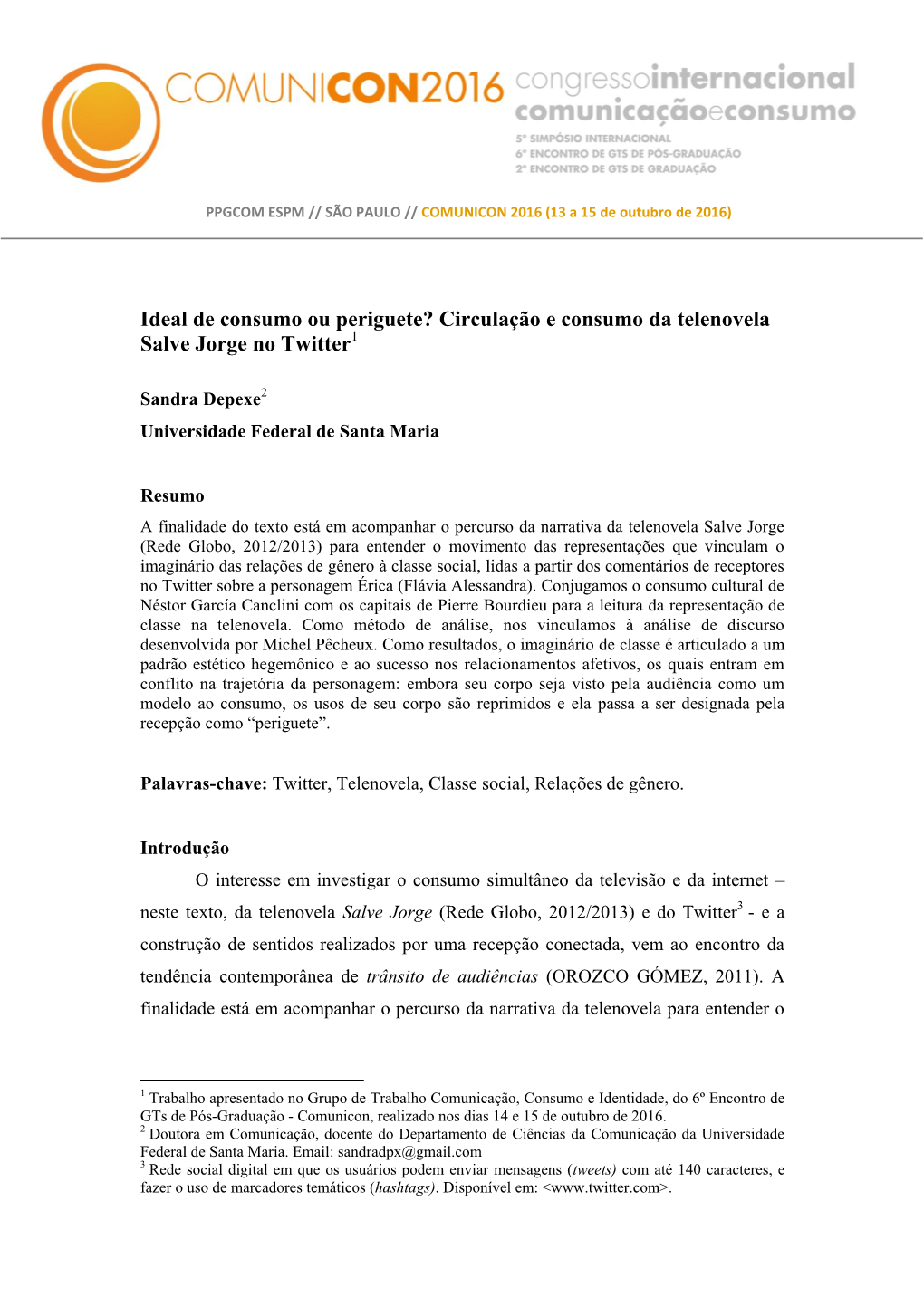 Circulação E Consumo Da Telenovela Salve Jorge No Twitter1