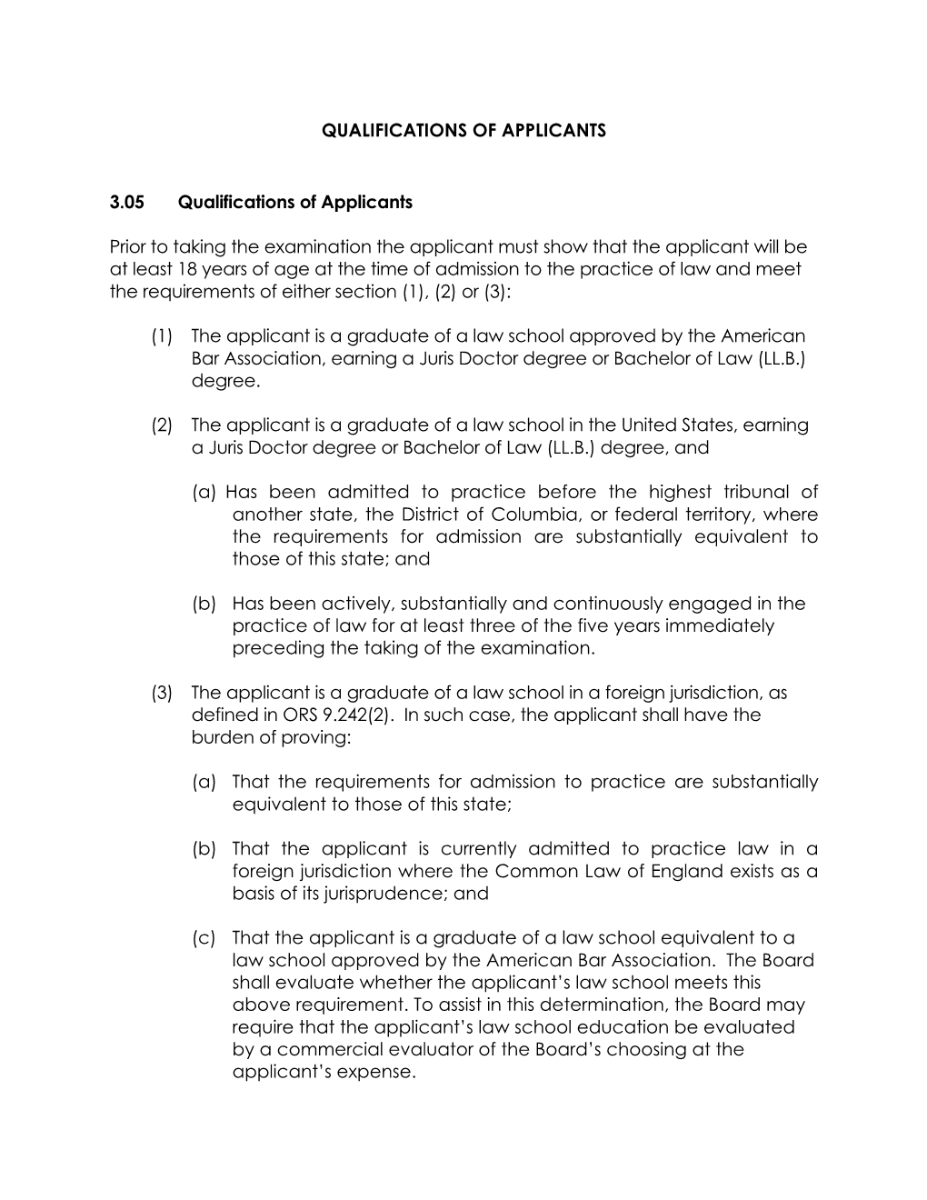 Rule 3.05 Affidavit a & B