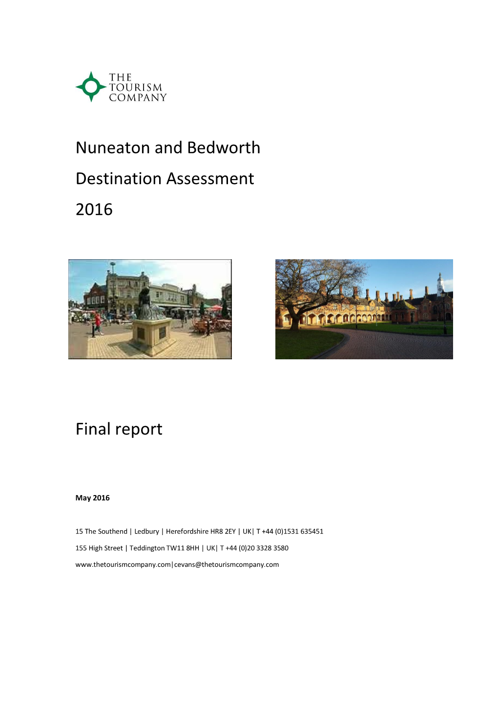Nuneaton and Bedworth Destination Assessment 2016 Final Report