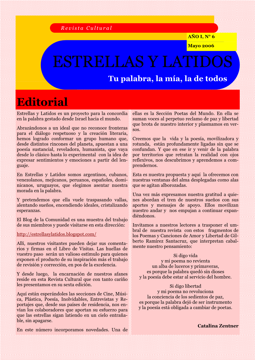 Revista Cultural Estrellas Y Latidos
