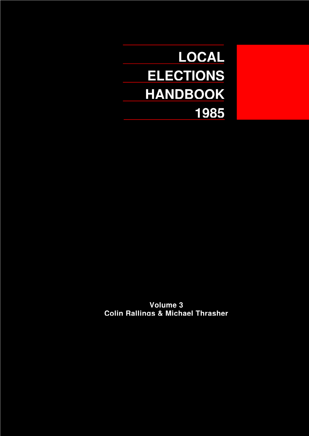 Local 1985 Handbook Elections