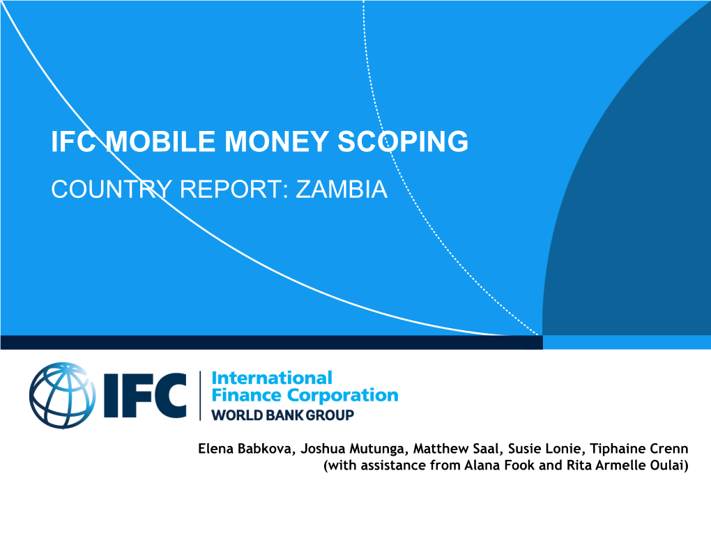 Zambia Market Scoping Report