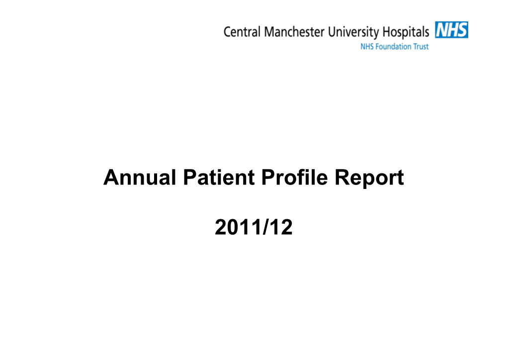 Annual Patient Profile Report