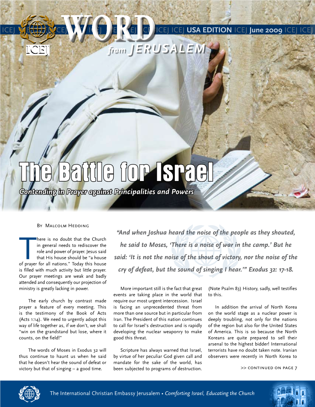 The Battle for Israel Contending in Prayer Against Principalities and Powers