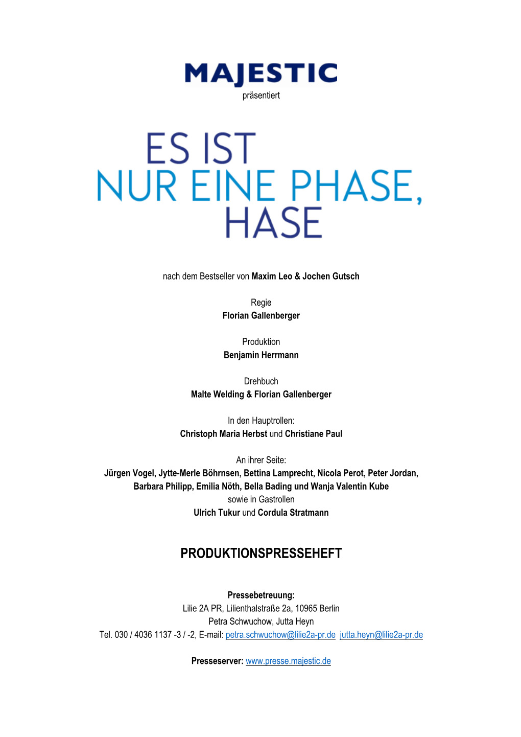 Es Ist Nur Eine Phase Hase Presseheft Produktion 2020-09-17