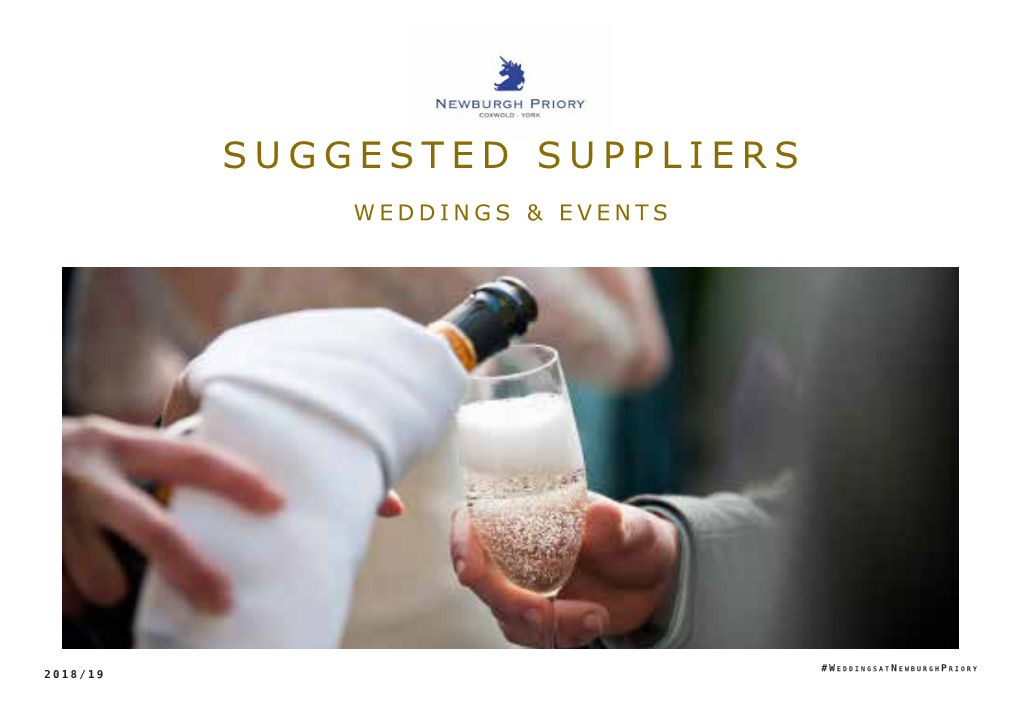 Suggested Suppliers