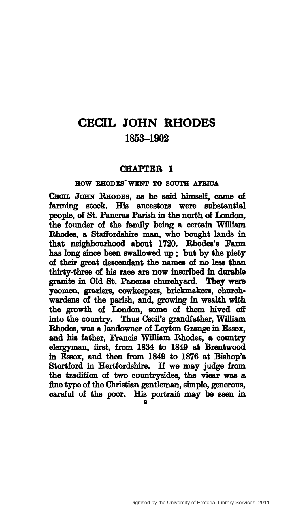 Cecil John Rhodes 1853-1902