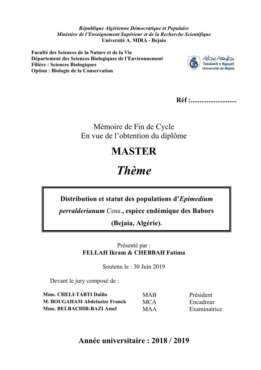 Distribution Et Statut Des Populations D'epimedium.Pdf