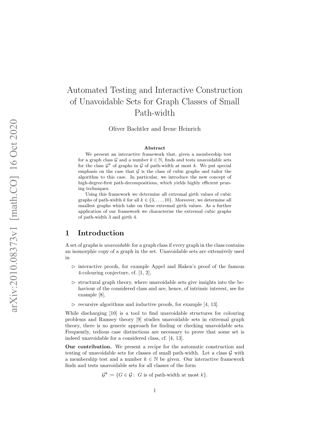 Automated Testing and Interactive Construction of Unavoidable Sets for Graph Classes of Small Path-Width