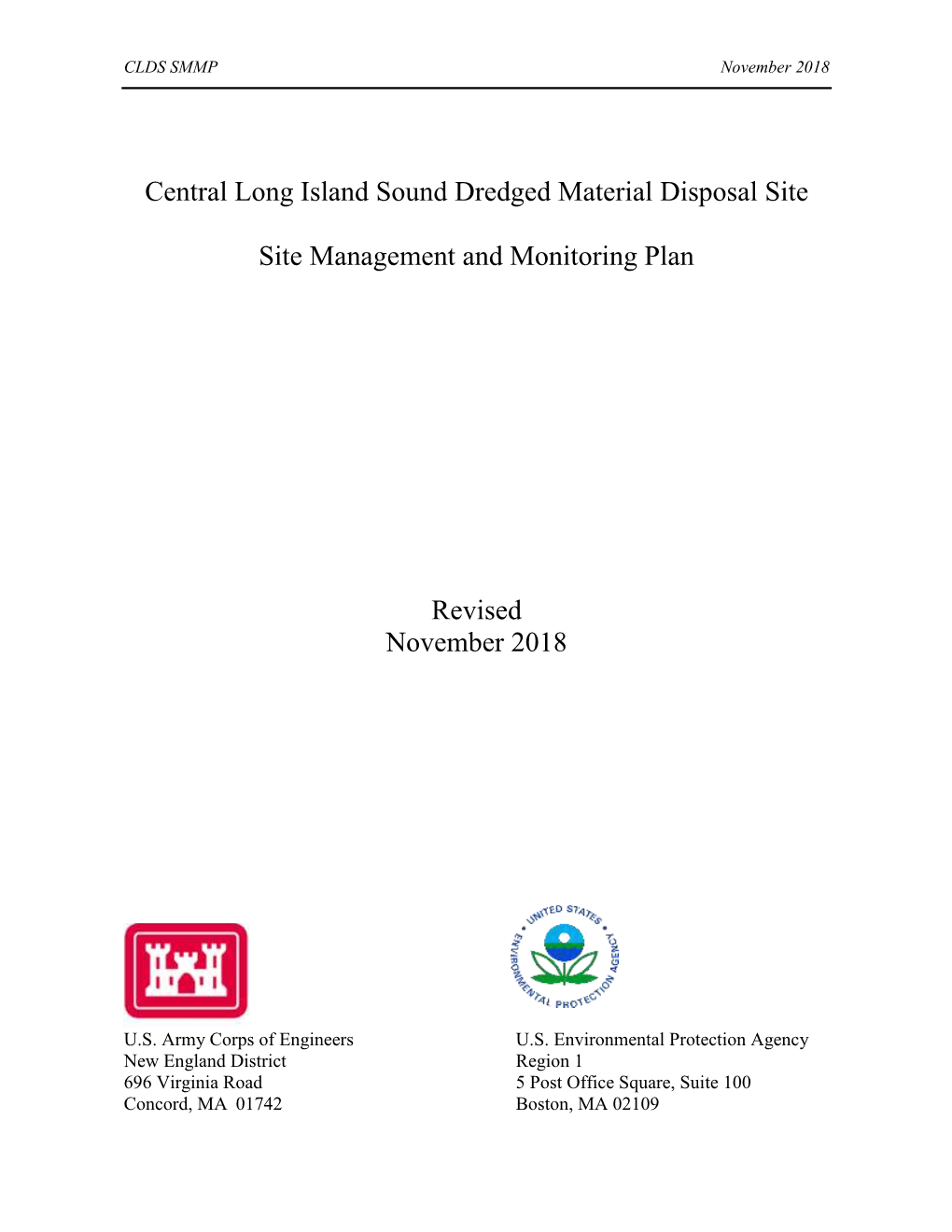 Central Long Island Sound Dredged Material Disposal Site Site