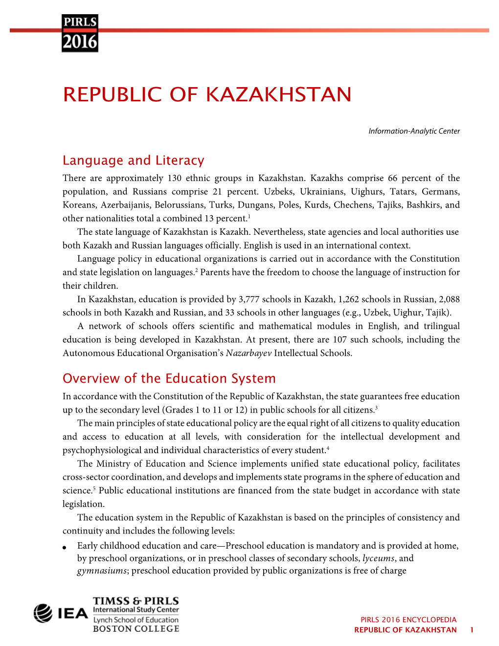 Republic of Kazakhstan