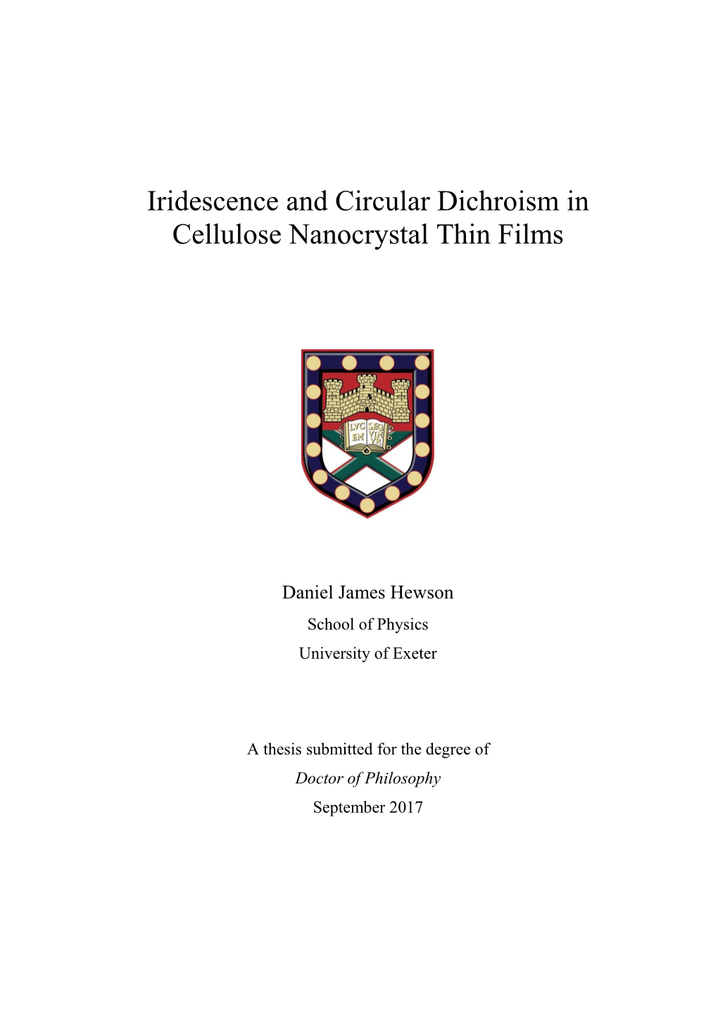 Iridescence and Circular Dichroism in Cellulose Nanocrystal Thin Films