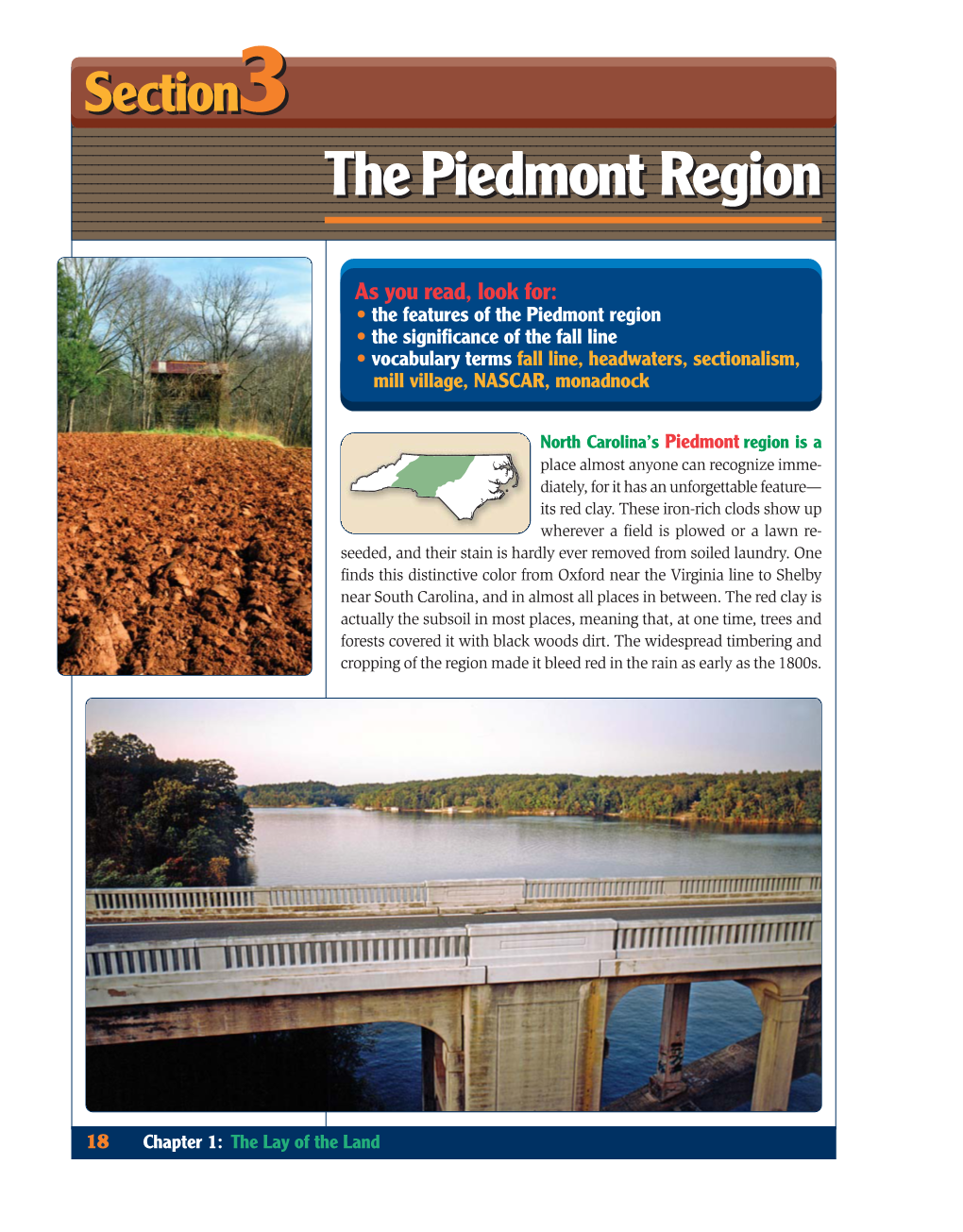 The Piedmont Region the Piedmont Region