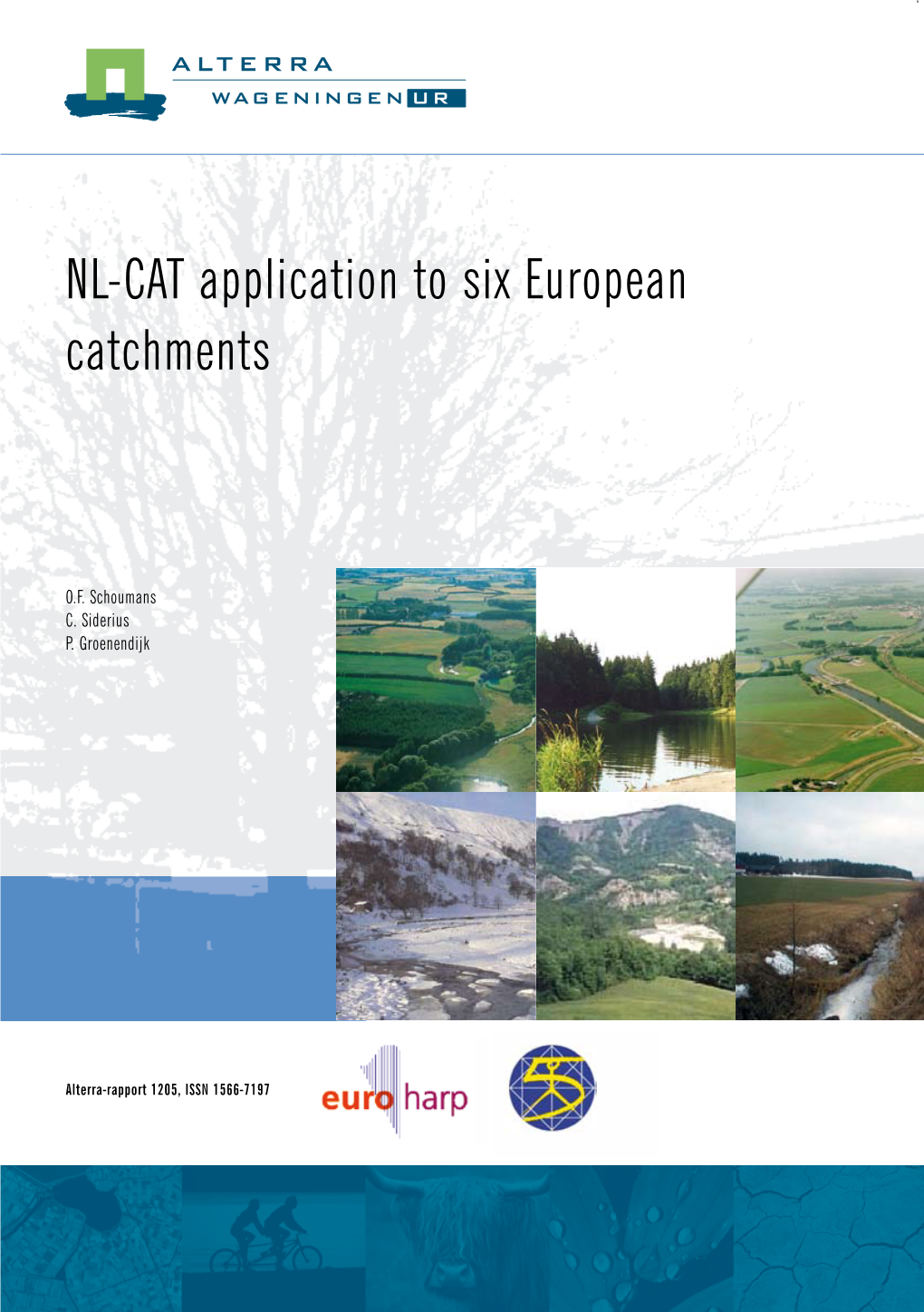 NL-CAT Application to Six European Catchments