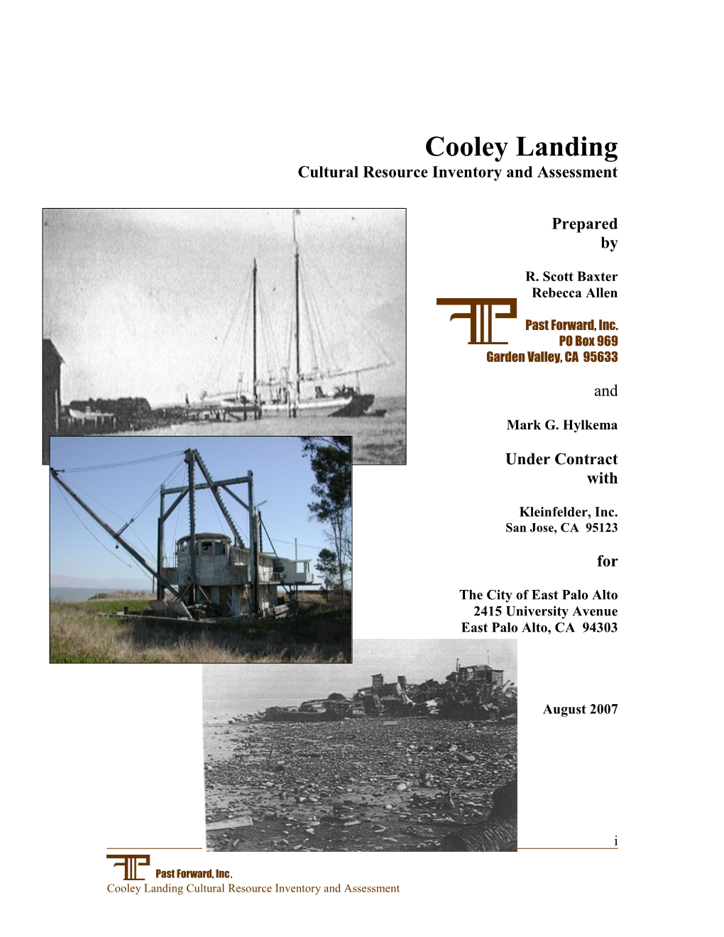 Cooley Landing Cultural Resource Inventory and Assessment