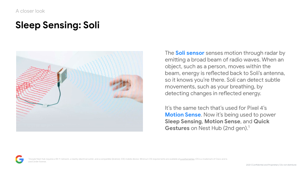 Sleep Sensing: Soli